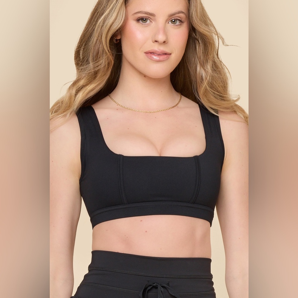 POPFLEX Corset Bra NWOT - Black - Size Large